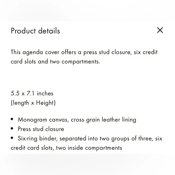 BNIB Louis Vuitton Medium Monogram 6-Ring Agenda Cover & Cloth & Paper bundle - Picture 12 of 12